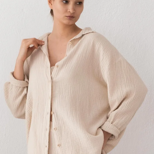 MUSLIN OVERSIZE SHIRT